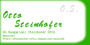 otto steinhofer business card